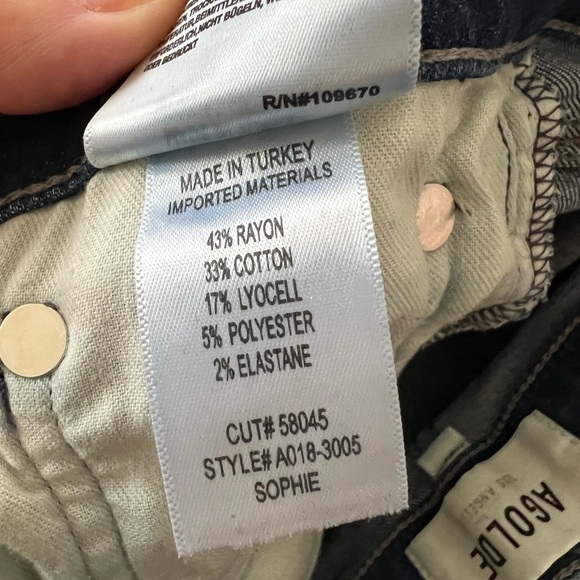 AGOLDE Sophie Crop Skinny Jeans - Size 27 - Picture 6 of 10